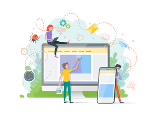 WEB design illustration