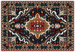 Luxury Indian Rug. Old Turkish kilim. Vintage Persian carpet, tribal texture. Ethnic textile. Easy to edit and change a few colors by swatch window. Perfect abstract design. Vector illustration frame.
