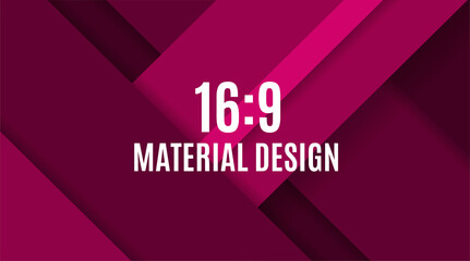 Wall Mural - Background Unusual modern red material design. Format 16:9 . Vector Illustration