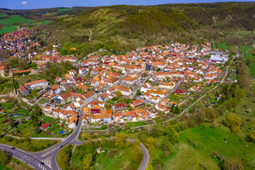 Wall Mural - Creuzburg aus der Luft