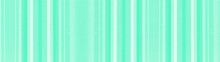 Bright Pastel Aquamarine Green White Striped Natural Cotton Linen Textile Texture Background Banner Panorama