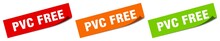 Pvc Free Sticker. Pvc Free Square Isolated Sign. Pvc Free Label