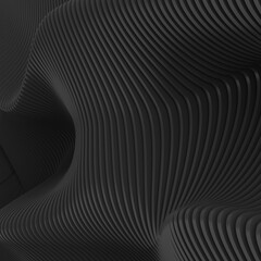 Leinwandbilder - Abstract dark background.  Parametric wall.