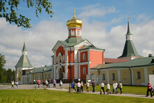 National Park "Valdaisky".  The Iversky Monastery (1653).
The Church In The Name Of St. Philip (1879). Novgorod Region.