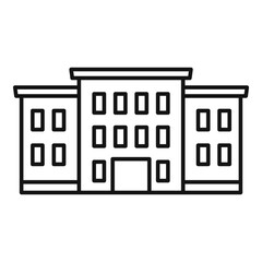 Poster - university icon. outline university vector icon for web design isolated on white background