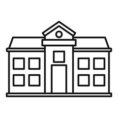 Poster - oxford university icon. outline oxford university vector icon for web design isolated on white backg