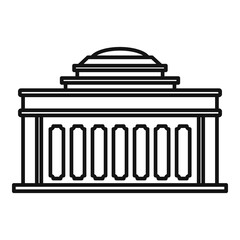 Poster - academy building icon. outline academy building vector icon for web design isolated on white backgro