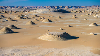 It's White desert formations at the white desert in Egypt