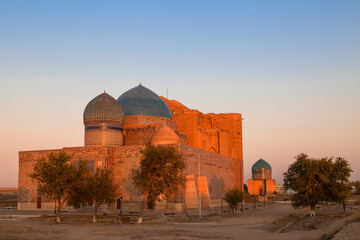 Historic site of Mausoleum of Khoja Ahmed Yasawi in Turkestan, Kazakhstan