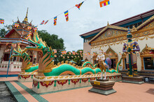 Entrance To Wat Chayamangkalaram, Buddhist Temple, George Town, Penang, Malaysia,