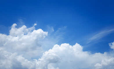 textured of cloud on blue sky