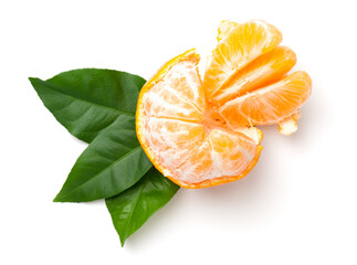 Wall Mural - Mandarin Orange Isolated On White Background