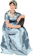 18th Century English Author Jane Austen Vector