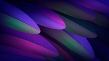 Vector Background With Purple Feathers Closeup