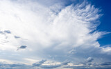 Fototapeta Niebo - Clouds on blue sky background on daytime