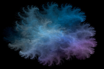 Wall Mural - abstract beautiful fractal pattern on a dark background and is suitable for use in projects of imagi