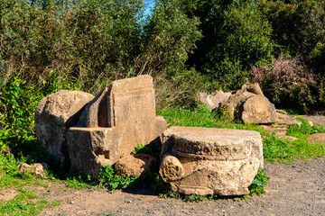 Wall Mural - The Royal Mausoleum of Mauretania, the tomb of the Berber King Juba II and Queen Cleopatra Selene II, Tipaza Province, Algeria.