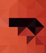 Orange Black Colorful Geometric Shapes Abstract Background