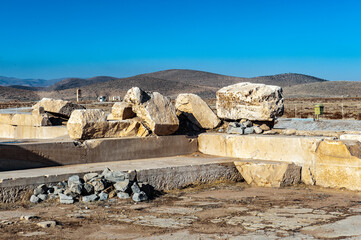 Wall Mural - It's Ruins of the Ancient Persian city of Pasargad, Iran. UNESCO World Heritage