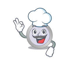 Sticker - Talented glitter eyeshadow chef cartoon drawing wearing chef hat