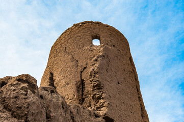 Wall Mural - It's Iranian typical clay fortress. Kashan, Iran