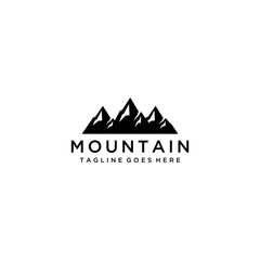 Wall Mural - Creative Illustration Simple Mountain Logo Design Vector