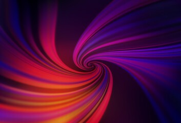 Poster - Dark Pink, Yellow vector backdrop with curved lines. Shining colorful illustration in simple style. New composition for your brand book.