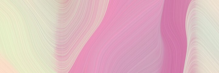 Aufkleber - abstract moving header design with pastel violet, antique white and pastel gray colors. fluid curved flowing waves and curves for poster or canvas