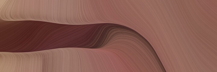 Poster - abstract modern header with pastel brown, old mauve and very dark pink colors. fluid curved lines with dynamic flowing waves and curves for poster or canvas