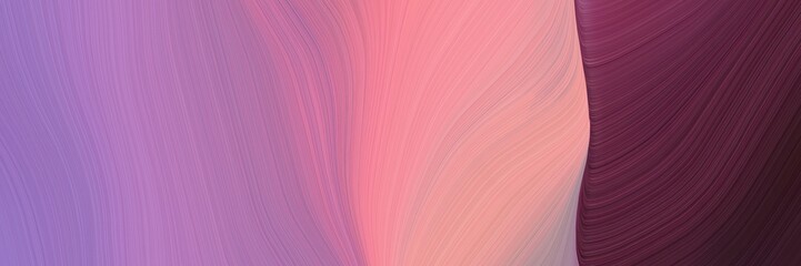 Poster - abstract colorful header design with rosy brown, very dark magenta and old mauve colors. fluid curved lines with dynamic flowing waves and curves for poster or canvas