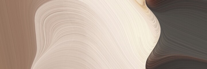 Aufkleber - abstract dynamic header design with pastel gray, light gray and old mauve colors. fluid curved lines with dynamic flowing waves and curves for poster or canvas