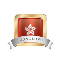 Sticker - hong kong flag icon