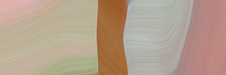 Poster - abstract artistic header with dark gray, sienna and rosy brown colors. fluid curved flowing waves and curves for poster or canvas