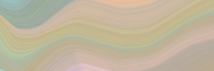 Poster - abstract modern header design with tan, dark sea green and baby pink colors. fluid curved lines with dynamic flowing waves and curves for poster or canvas