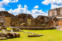 Ruins Of Uxmal, An Ancient Maya City Of The Classical Period. One Of The Most Important Archaeological Sites Of Maya Culture. UNESCO World Heritage Site