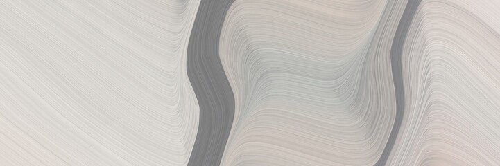 Poster - abstract colorful banner with pastel gray, gray gray and dark gray colors. fluid curved flowing waves and curves for poster or canvas
