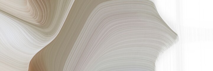 Leinwandbilder - abstract artistic banner design with dark gray, pastel brown and linen colors. fluid curved lines with dynamic flowing waves and curves for poster or canvas