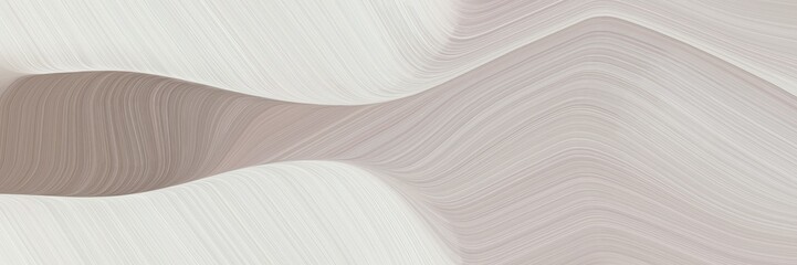 Aufkleber - abstract modern designed horizontal banner with light gray, gray gray and dark gray colors. fluid curved lines with dynamic flowing waves and curves for poster or canvas