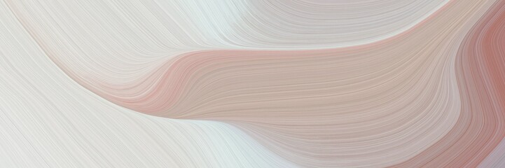 Aufkleber - abstract decorative header with pastel gray, rosy brown and lavender colors. fluid curved flowing waves and curves for poster or canvas