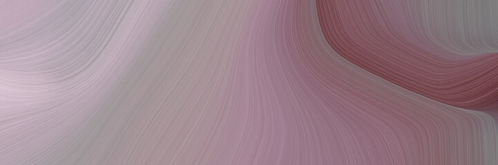 Poster - abstract dynamic header design with gray gray, old mauve and silver colors. fluid curved lines with dynamic flowing waves and curves for poster or canvas