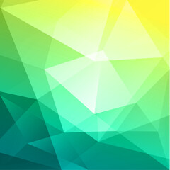 Wall Mural - Abstract green geometric background