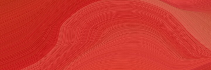 Poster - abstract surreal header design with firebrick, indian red and strong red colors. fluid curved flowing waves and curves for poster or canvas