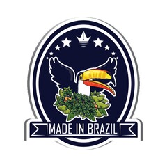 Wall Mural - brazil label