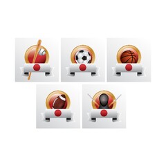 Sticker - collection of sport icons