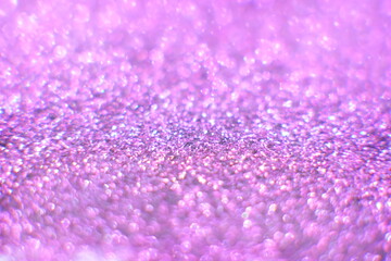 Wall Mural - Pink crystal abstract background and defocus on bokeh sparkling background