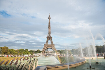 Wall Mural - view of the eiffel tower