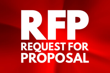 Poster - RFP - Request For Proposal acronym, business concept background