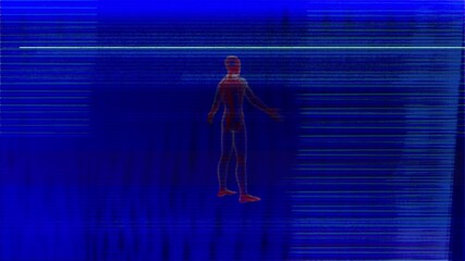 Wall Mural - Visual video effects noise background monitor screen noise glitch effect. Glitch noise static television 