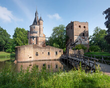 Castle And Ruin In Dutch Town Of Wijk Bij Duurstede In Province Of Utrecht