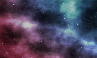 Wall Mural - Spacescape illustration graphic design background